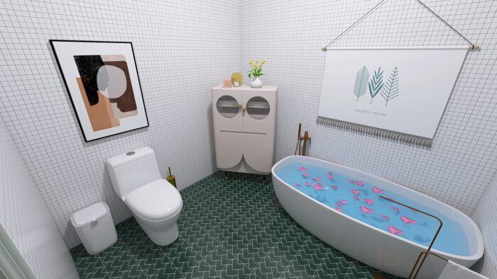 Modern Urban Apartment Bathroom
